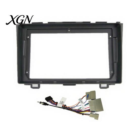 Autoradio-Upgrade-Kit 9 Zoll Armaturenbrett für Honda CR-V 2008-2011, Stereo ABS-Kunststoff Adapter Montageblende Blende Rahmen Android, Navigation