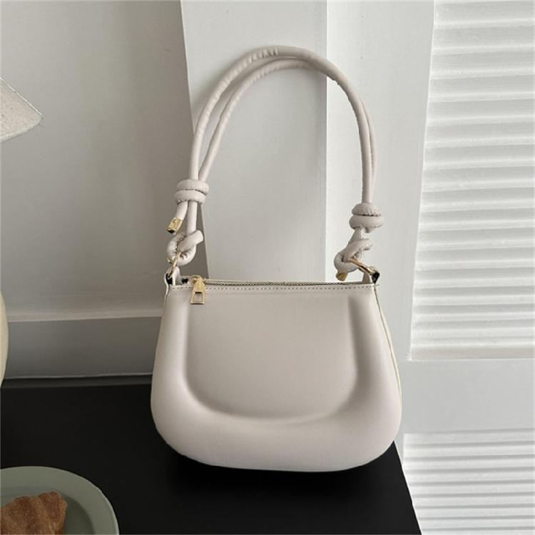 Leather Tote Bags Solid Color Handbag Armpit Bags Versatile Shoulder Bags