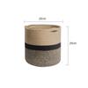 Handmade Cotton Rope Storage Basket, Nordic Style, Multi-Size & Color Options for Home & Living Room.