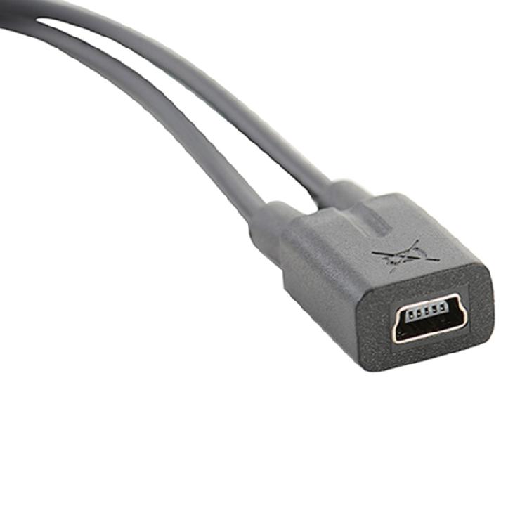 Mini USB Splitter Cable Female to 5p Male Wire Micro Male Charging Cable