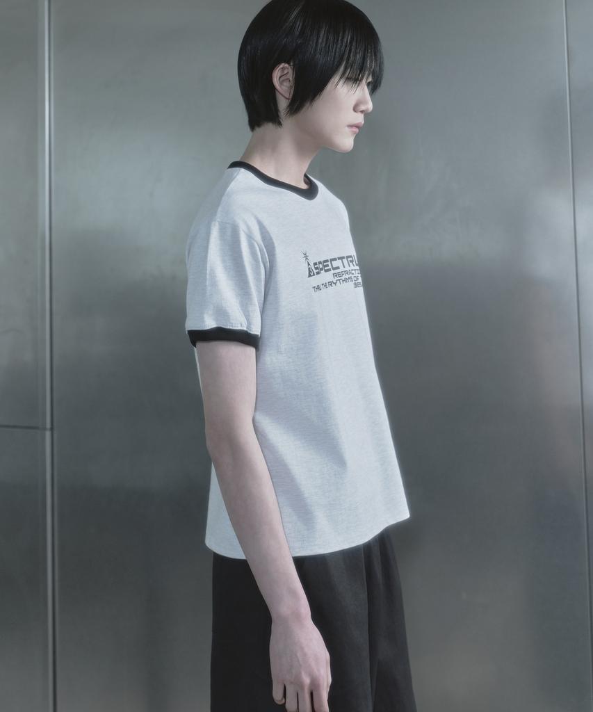 Kilyu Spectrum Ringer T-Shirt_White Melange