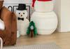 Large Nordic Paper Snowman Ornament for Storefront and Outdoor Christmas Decor