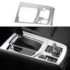Car Central Console Gear Shift Panel Cover Trim Frame Fit For Mazda CX-5 2017 2018 2024 Silver Plastic