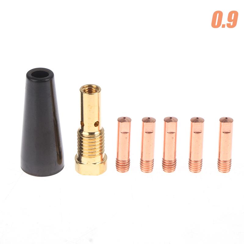 7 Stück/Set 0,8/0,9/1/1,2 mm FC90 MIG Schweißbrenner Schweißbrenner Zubehör Gaslose Düsenspitzen Für Century FC90 Fülldraht