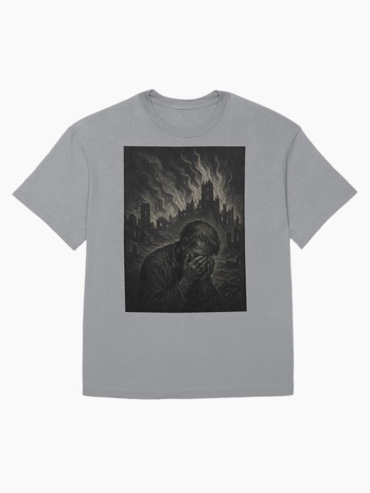 Burning Wings of a Fallen Angel Oversized T-Shirt