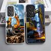 Excavating Machinery Cool Soft Phone Case for Samsung A17 A16 A15 A14 A13 A57 A56 A55 A54 A53 A37 A36 A35 A34 A33 A26 A25 A24 A2