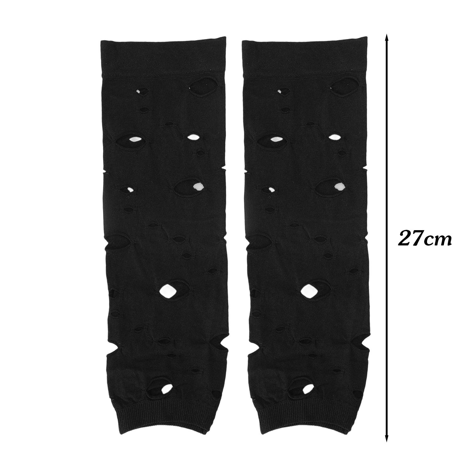 

Новые черные готические перчатки без пальцев с вырезами для женщин, мужчин, унисекс, панк, нарукавники, митенки для косплея, Хэллоуина