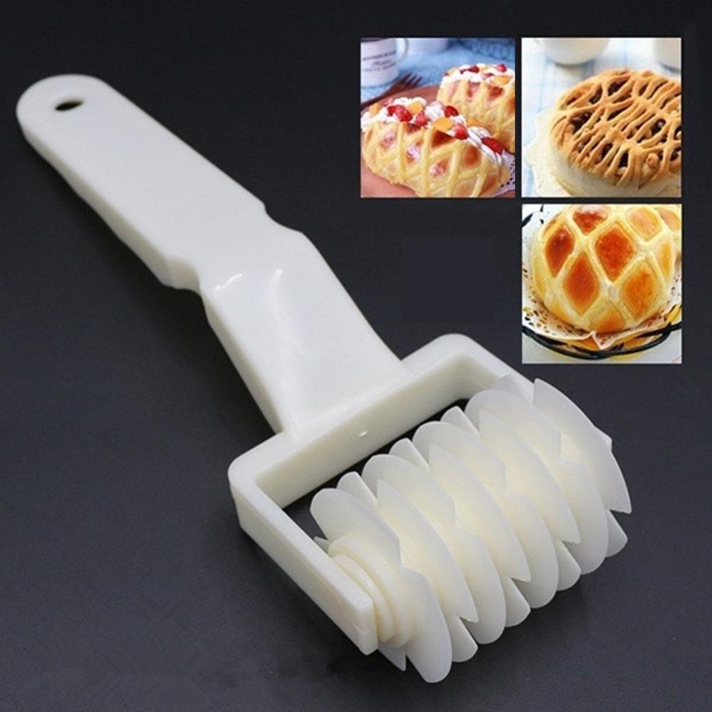 White Pastry Cutter Reusable Pastry Lattice Roller Lattice Dough Cutter  Pizza and Biscuits