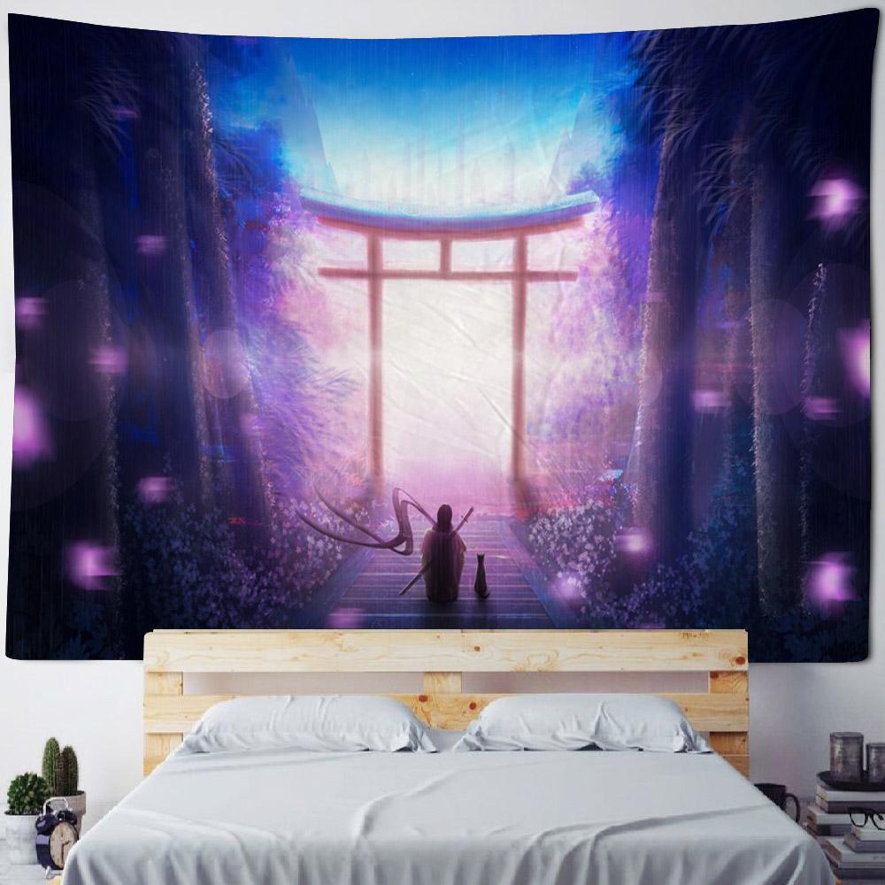 Fantasy Art Tapestry Cartoon Home Art Decoration Tapestry Kawaii Bohemian Hippie Room Wall Decoration Blanket Bed Sheet