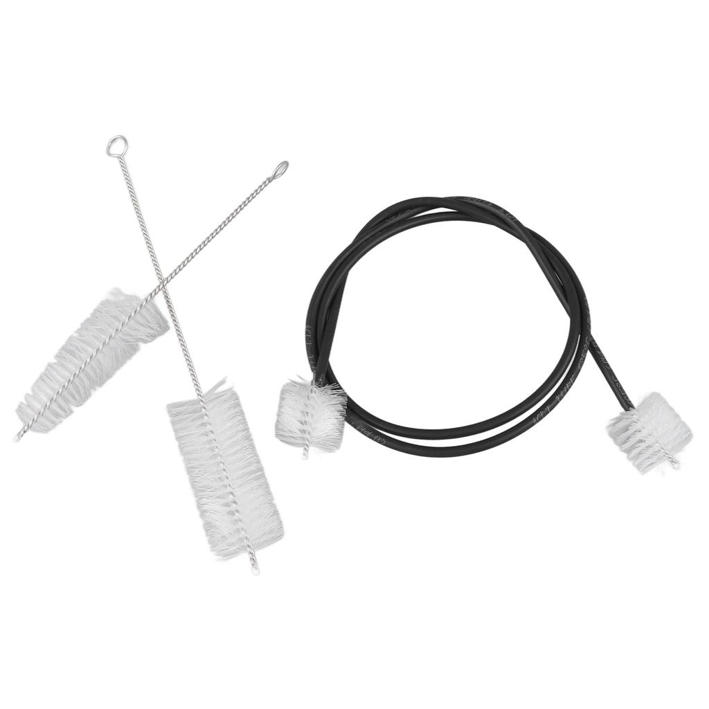 3Pcs Horn Brush Cleaning Kit French Trumpet Rope Brushes Musical Instrument Clean Tool Set
