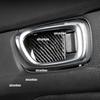 4x Carbon Fiber Interior Door Bowl Cover Trim For Honda Civic 11th Gen 2022-2024