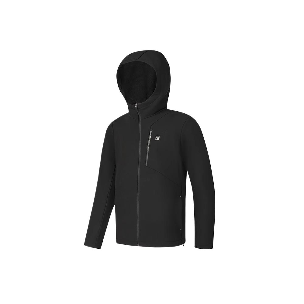 New FILA Fitness Jackets Coats Men's Pitch Black A11M511703F-BK