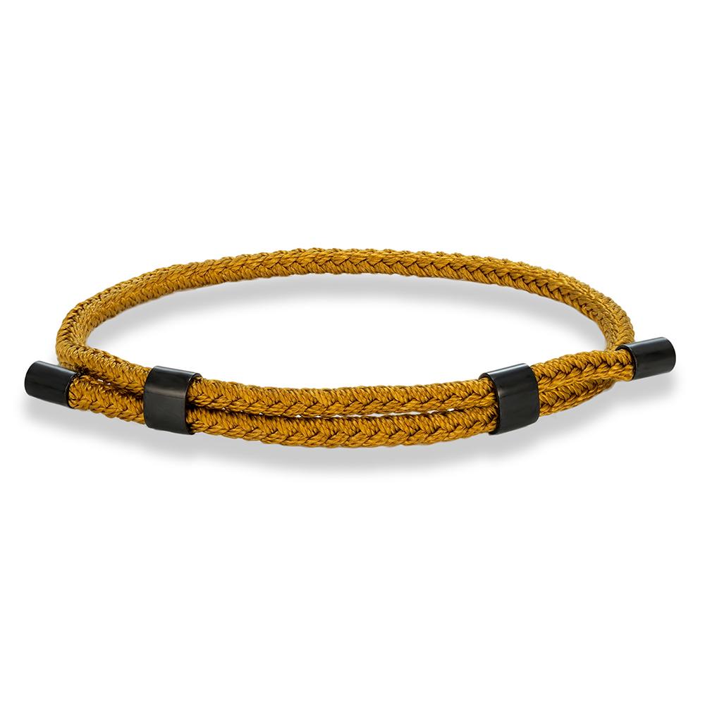 3MM Waterproof Surfering Rope Bracelets Men Adjustable Nautical Rope Bracelet Women Black Stainless Steel Sport Buckle