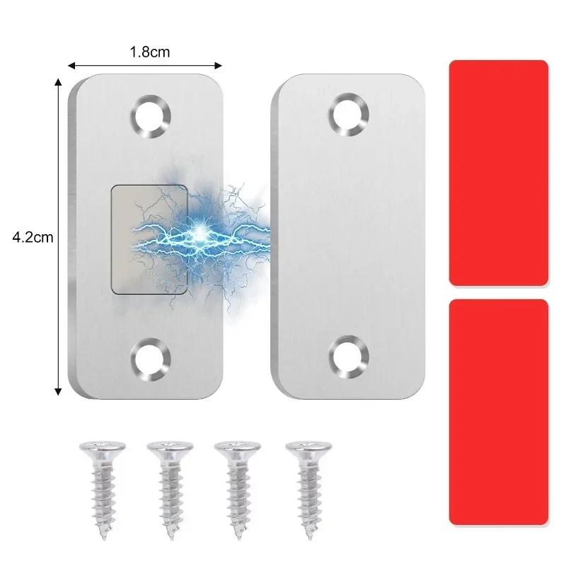 1/20Set Strong Magnetic Cabinet Catches Drawer Magnet Catch Latches Ultra Thin Door Magnets Stop Furniture Kitchen Closet Closer