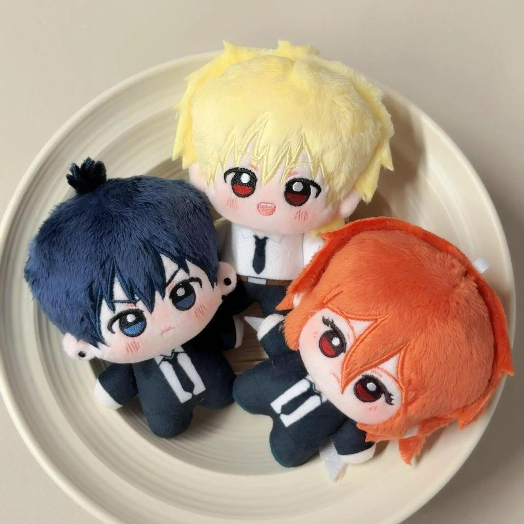 Chainsaw Man Anime Plush Keychain Cute Soft Character Doll Bag Charm Gift Collection Denji Makima Power