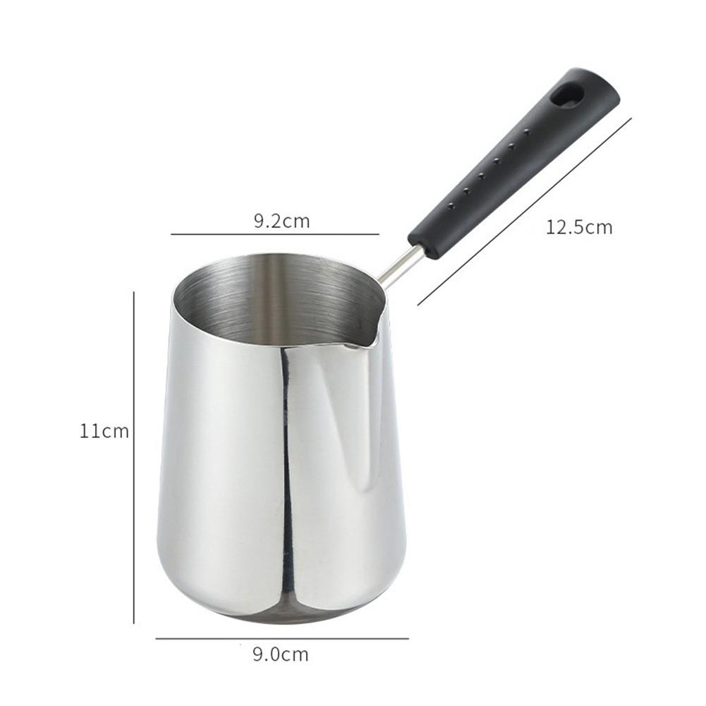 Milk Heating Pan Stainless Steel Pot Turkish Coffee Pot Elegant Design