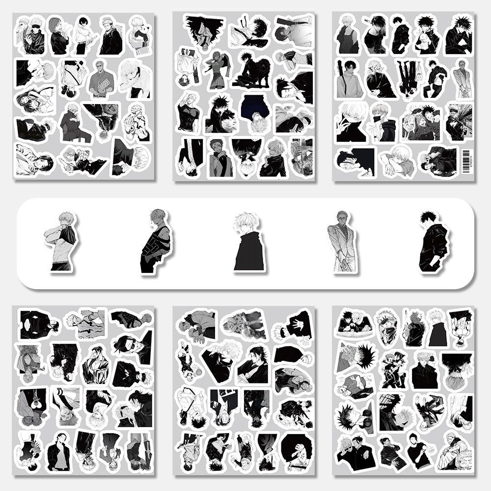 Set of 309 Jujutsu Kaisen Stickers Featuring Popular Characters: Gojo Satoru & Itadori Yuji for Your Diary.