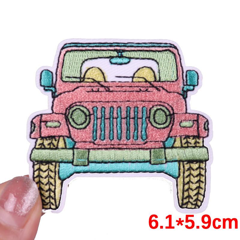 HOT MAM SUMMER Patch Outdoor Scenery Embroidered Patches For Clothes Iron On Patches For Clothing Backpack Embroidery Badges DIY