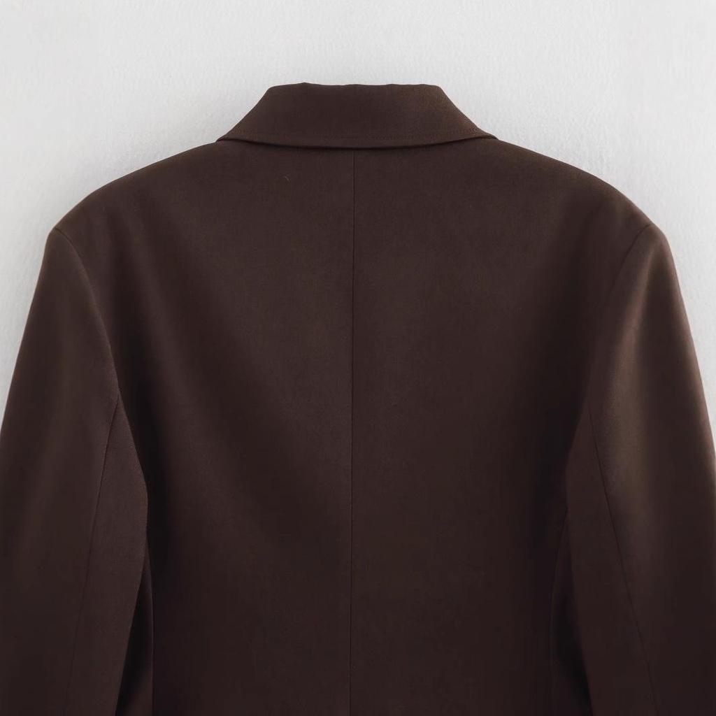 Wiosna 2025 Damski Szykowny Garnitur: Zestaw spódnicy midi z wysokim stanem i luźnych długich spodni