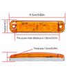 12V- 80V 6LED Warning Flashing Lights Front Rear Clearance Indicator Lamp Side Marker Lights for Trailer BUS Van Caravan Truck