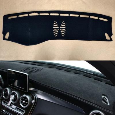 Tapete Preto para Painel de Carro Antiderrapante Protetor Solar para Mercedes Benz C GLC