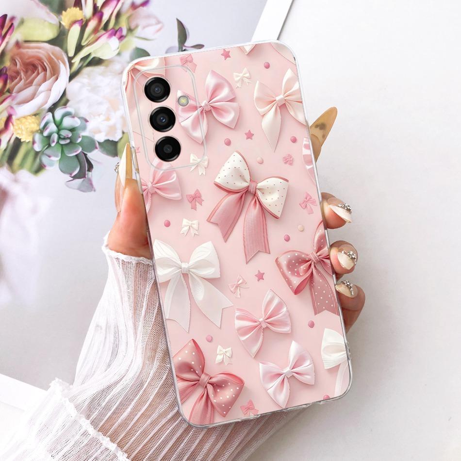 For Samsung Galaxy M23 F23 Cute Flower Butterfly Cat Painted Case For Samsung F23 M23 5G Soft Silicone TPU Phone Cases