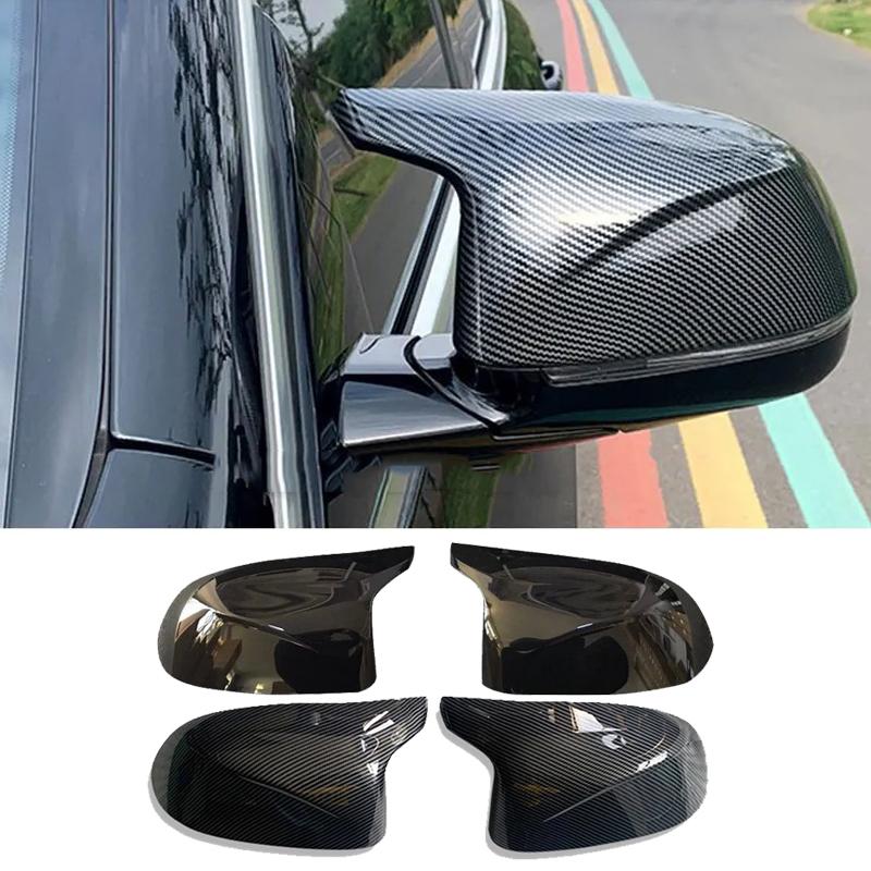 For BMW X3 X4 X5 X6 F15 F16 F25 F26 2014-2018 Side Mirror Cover Glossy Black Style ABS Plastic Replacement Left Right