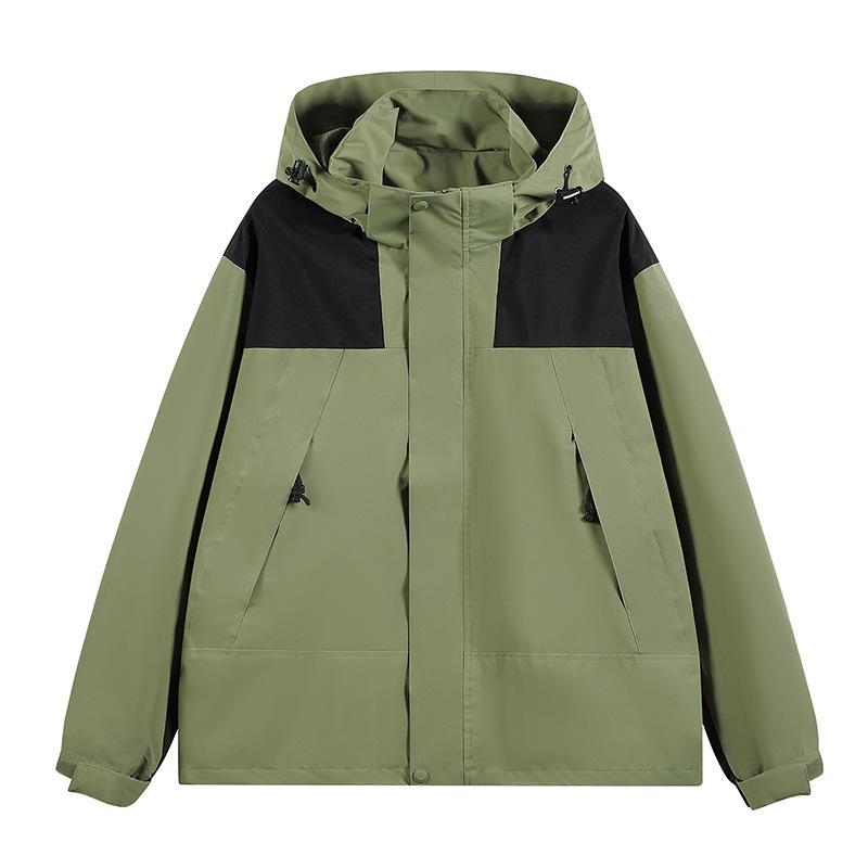 Couple's Windbreaker Jackets Men's and Women's Spring and Autumn Korean-style Casual Hooded Jackets Outdoor Mountaineering Jackets