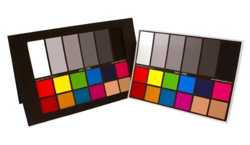 DGK Color Tools DKC-Pro 5" X 7" White Balance and Color Calibration Charts, Set of 2, 12% and 18% Gray - Professional Quality - Includes Frame Stand a