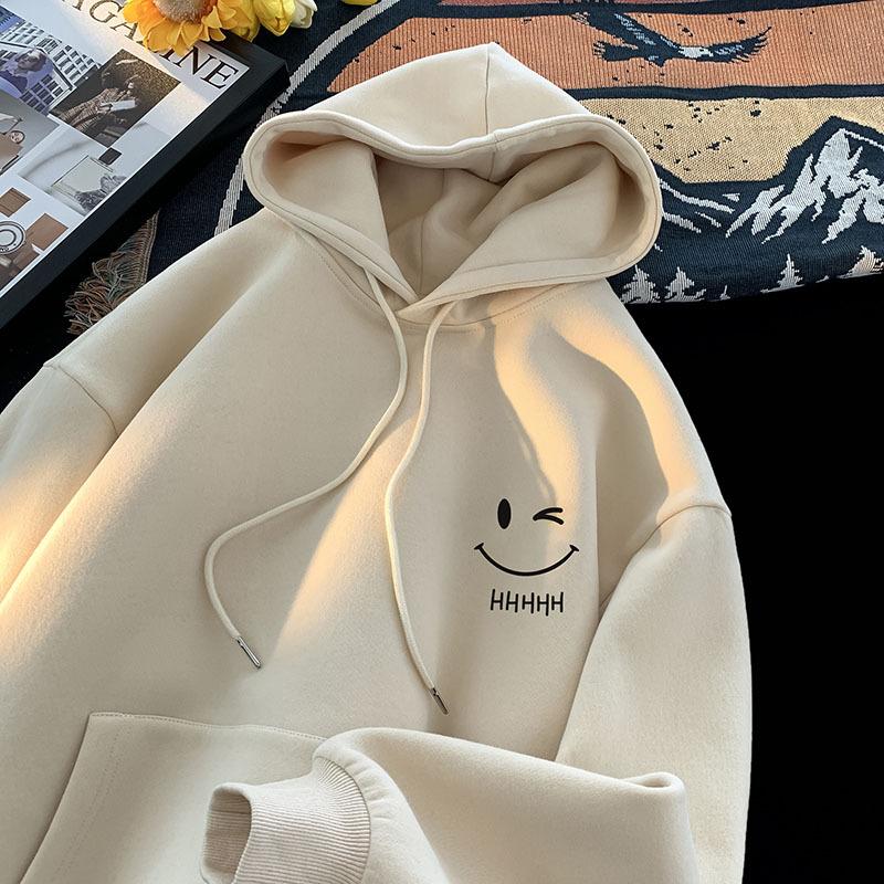 Small Fresh Sweater Men's New Loose and Simple Hooded Jacket In Autumn and Winter