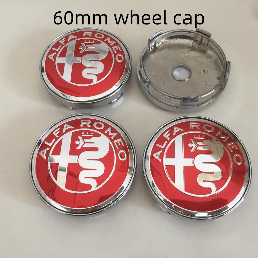 4 stuks 56mm 60mm 68mm Voor Alfa Romeo 147 156 159 Auto embleem Wielnaaf Centerkap Badgehoezen sticker Decals Styling
