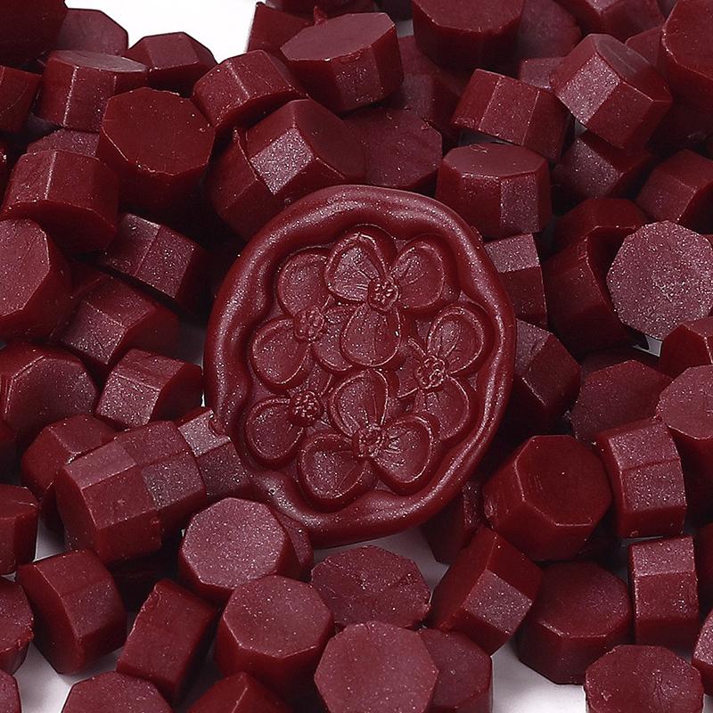 200PCS/bag Octagon Sealing Wax Beads Vintage Sealing Stamp Scrapbook Material Wedding Invitation Of Card Envelope Decoration