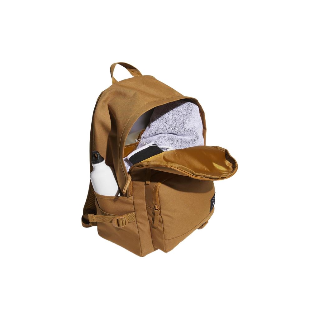 Adidas Trendy Sports Adjustable Shoulder Strap Zipper Large Capacity Recyclable Polyester Backpack Unisex Backpack Bronze IK7317