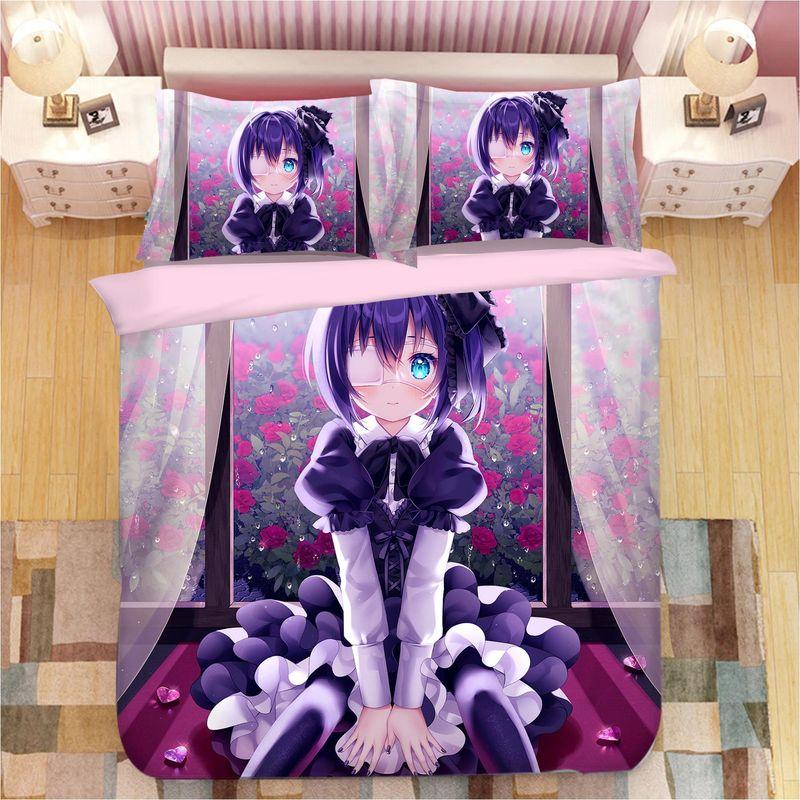 

Chuunibyou Demo Koi GA Shitai Takanashi Rikka Bed Sheets Quilt Cover Four-Piece Anime Secondary Coverlet Duvet Cover Pillowcase a 48-74cm] Ginger yellow