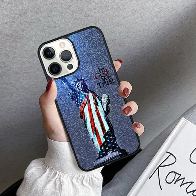 USA American Flag Phone Case Cover For iPhone 17 Air 16 15 14 Plus 12 13 Pro Max Coque Shell Fundas