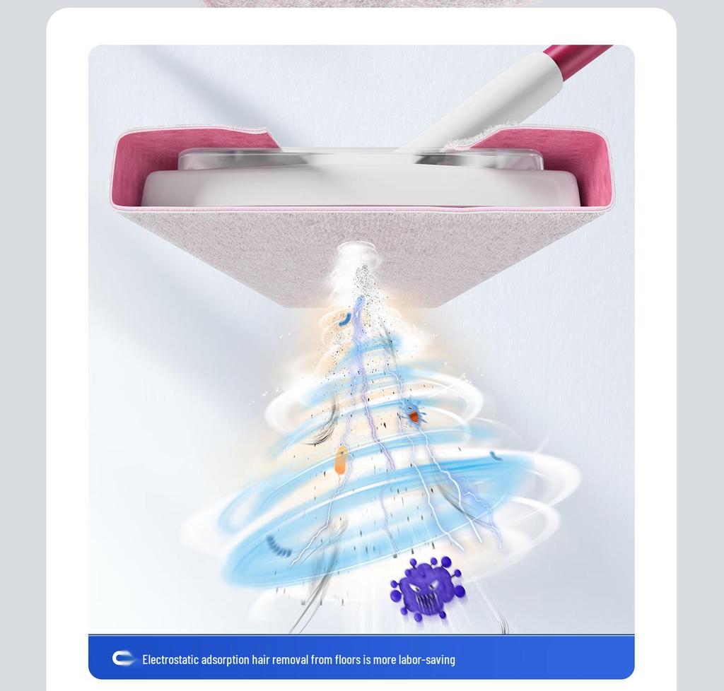 Baojia Jie Electrostatic Mop: Disposable Vacuuming Dry Cloth Mop for Easy Floor Dust Removal