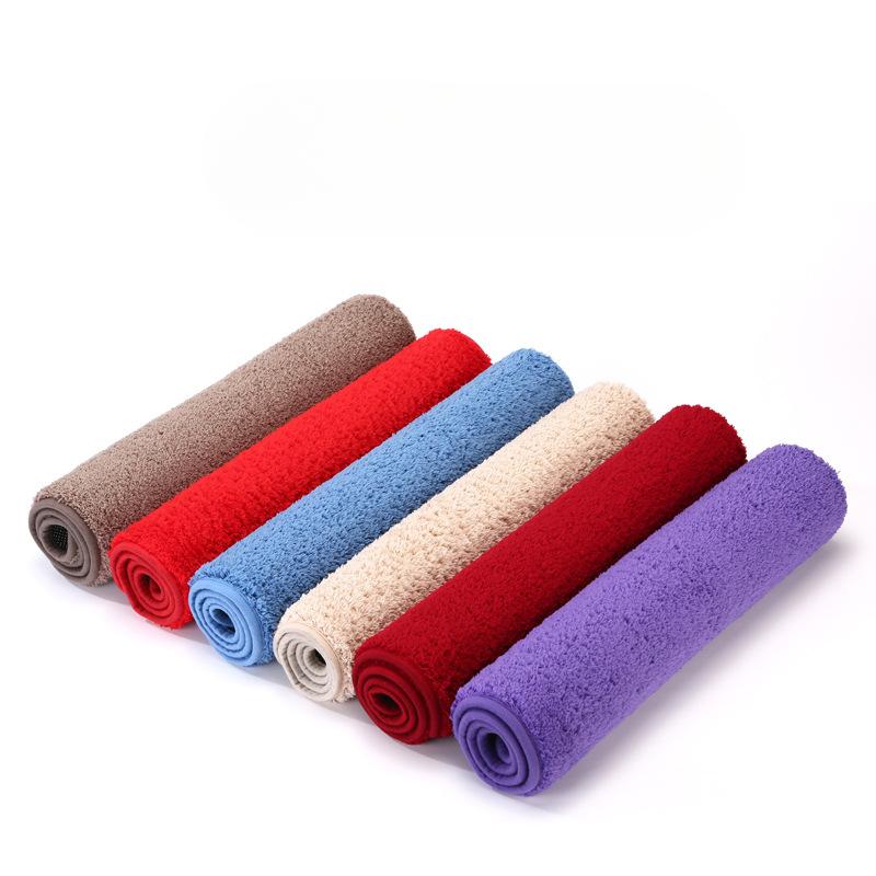 Tappetino da bagno con incisione in pile, tappetino antiscivolo per il bagno, tappetino per il pavimento laterale della vasca da bagno, zerbino per la porta della doccia, imbottitura in memory foam 3D