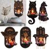 New Wall Hanging Candlestick Wooden Carving Owl Animals Foxes Cat Book Crystal Storage Rack Home Christmas New Year Decor Gifts