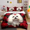 Elegant Floral-Inspired Pet Accessories Exquisite Three-Piece Bedding Set Gift For Kids And Adults