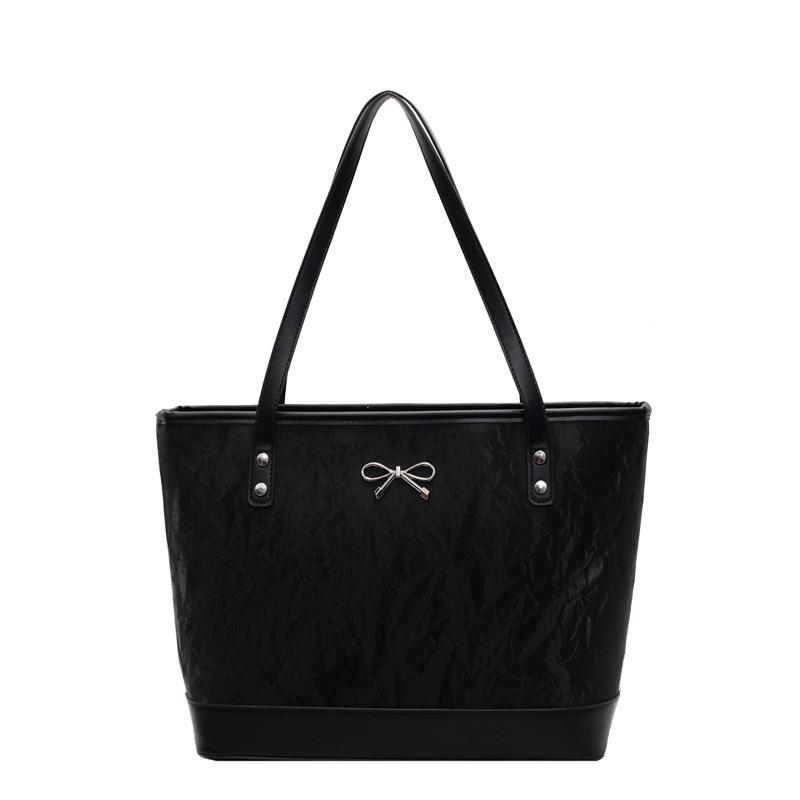 Casual large-capacity tote bag women's new trendy simple fashion shoulder bag portable underarm bag