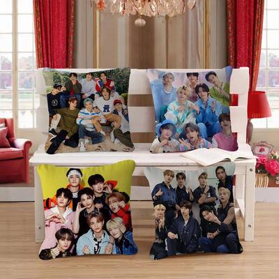 Kpop S-Stray K-Kids Kissenbezug Auto Dekokissenbezug Für Sofa Auto Weihnachtsgeschenk 40x40cm 45x45cm