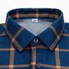 Men's Plaid Brushed Velvet-Lined Long-Sleeve Winter Shirt - Warm Autumn & Winter Top for Middle-Aged and Young
