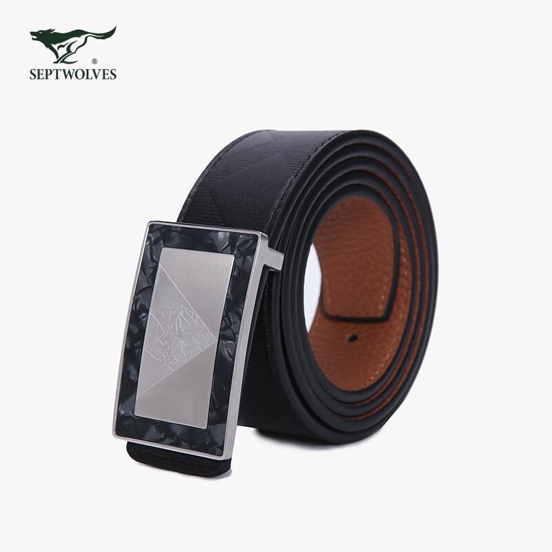 Septwolves Men's Casual Leather Belt
