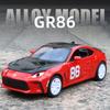 1/32 Scale Toyota GT86 GR86 Mf Ghost 86 Alloy Scale Car Model Diecast Metal Miniature Car Sound and Light Collection Children Toy Car