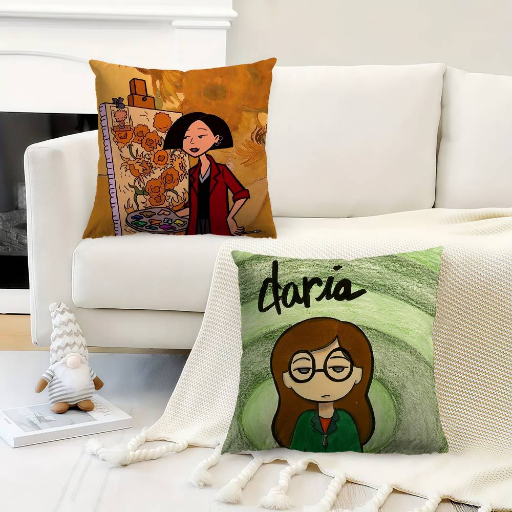 Cartoon DDaria Cushion Cover 30x50 Polyester Sofa Cushions Decorative Throw Pillows Home Decoration Pillowcover