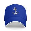 Anchor Baseball Cap Nautical Anchor Marine Sun Visor Hat Sailor Nautical Ship Ocean Sea Beach Unisex Adjustable Snapback Caps