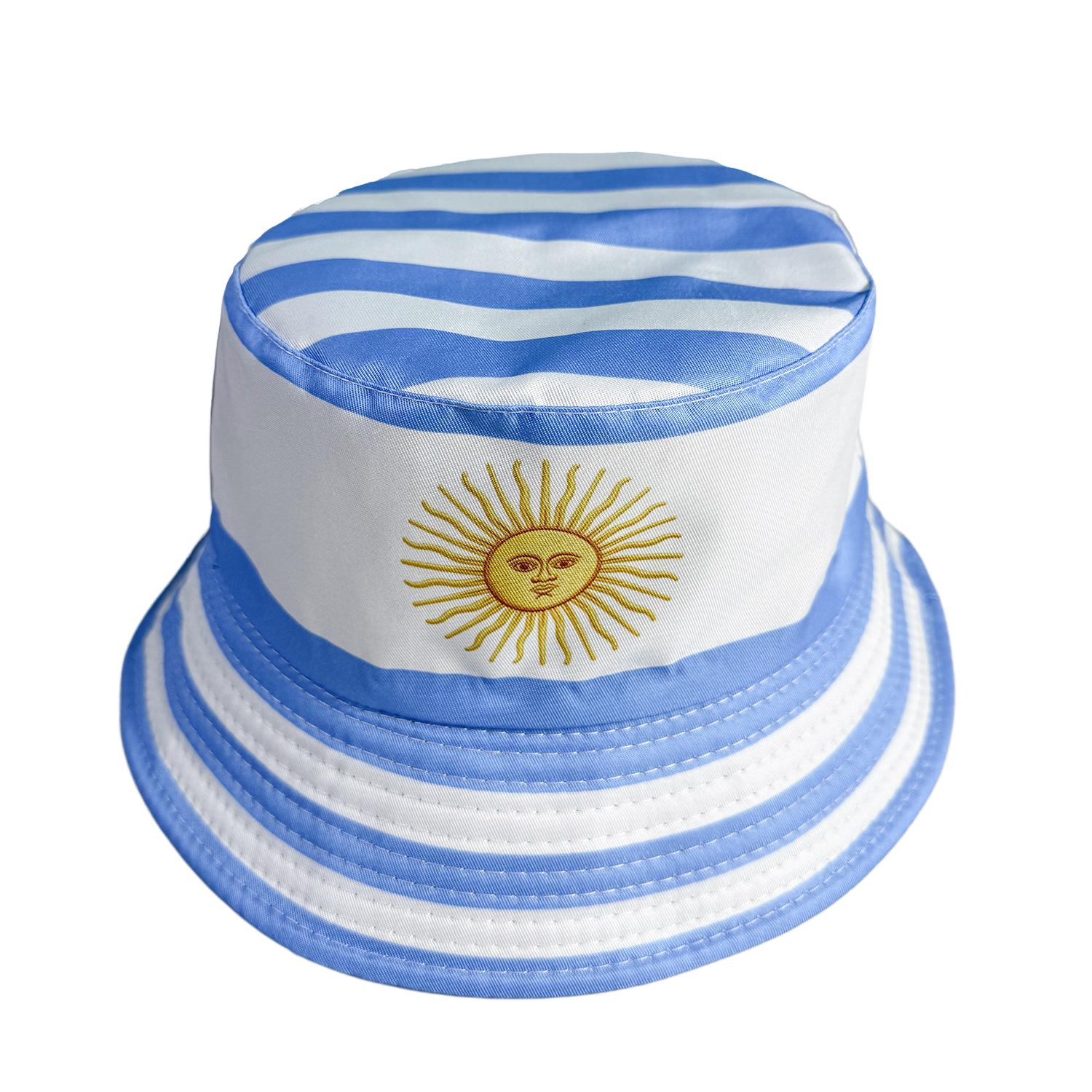 

Reversible National Flag Print Bucket Hat Unisex UV Protection Outdoor Beach Travel Sun Hat for Men Women 55-59 розовый