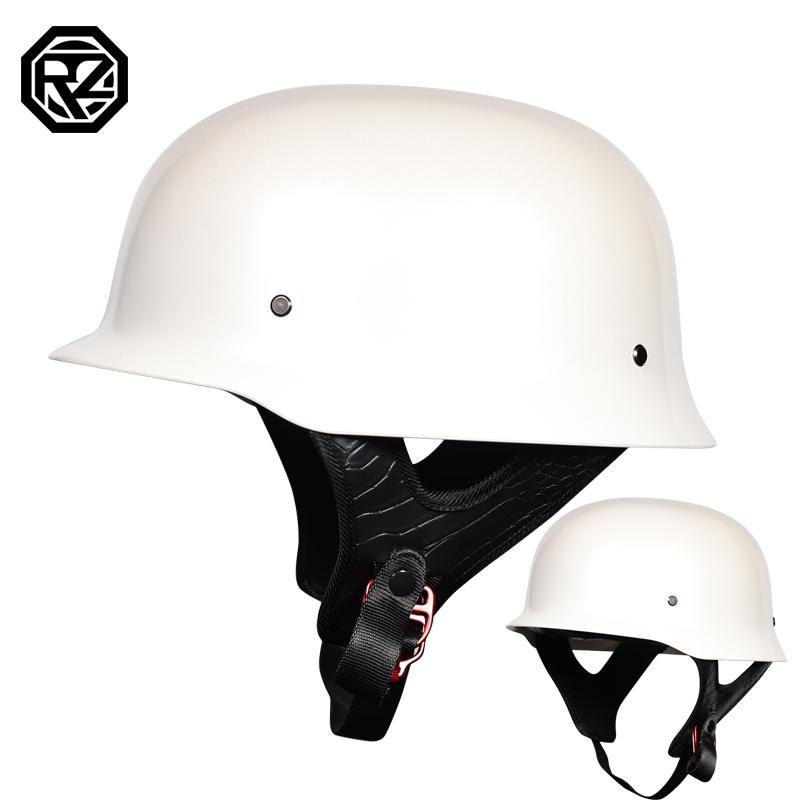 Motorcycle Retro Helmet World War II German-style Steel Helmet ABS Cruising Half Helmet