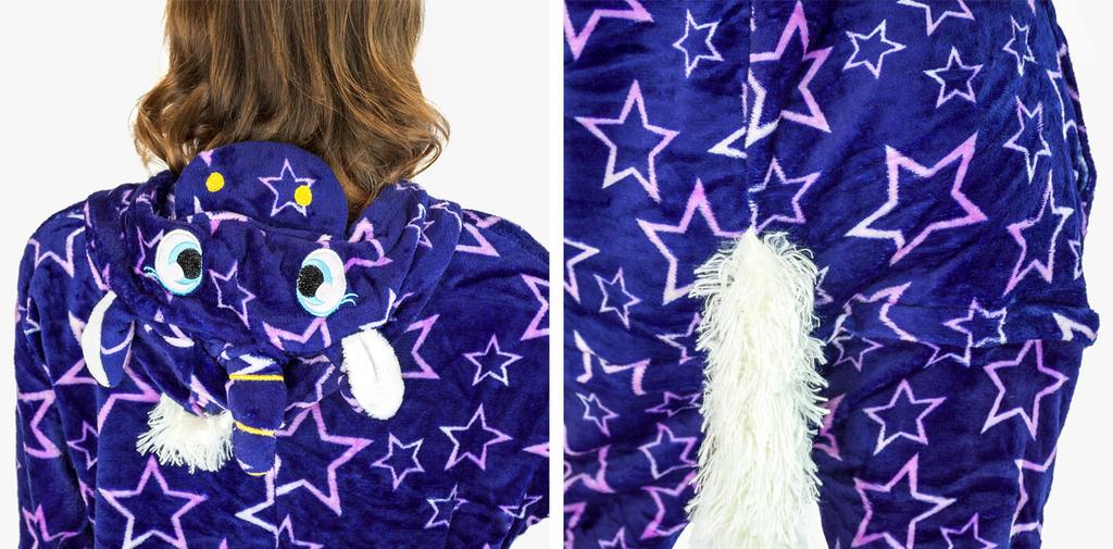 Men's warm pajamas jumpsuit adult winter funny costume m Pentagram Pegasus Onesie Costume - L