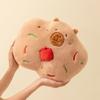 Non-Toxic Christmas Pillow Capybara Gingerbread Stuffed Throw Plush Sofa Backrest Home Room Decro